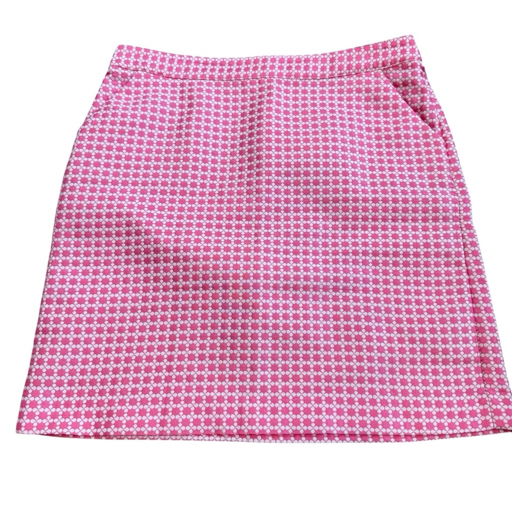 Brooks Brothers 346 Floral High Waisted Mini Pencil Skirt Pink/White Women's 12